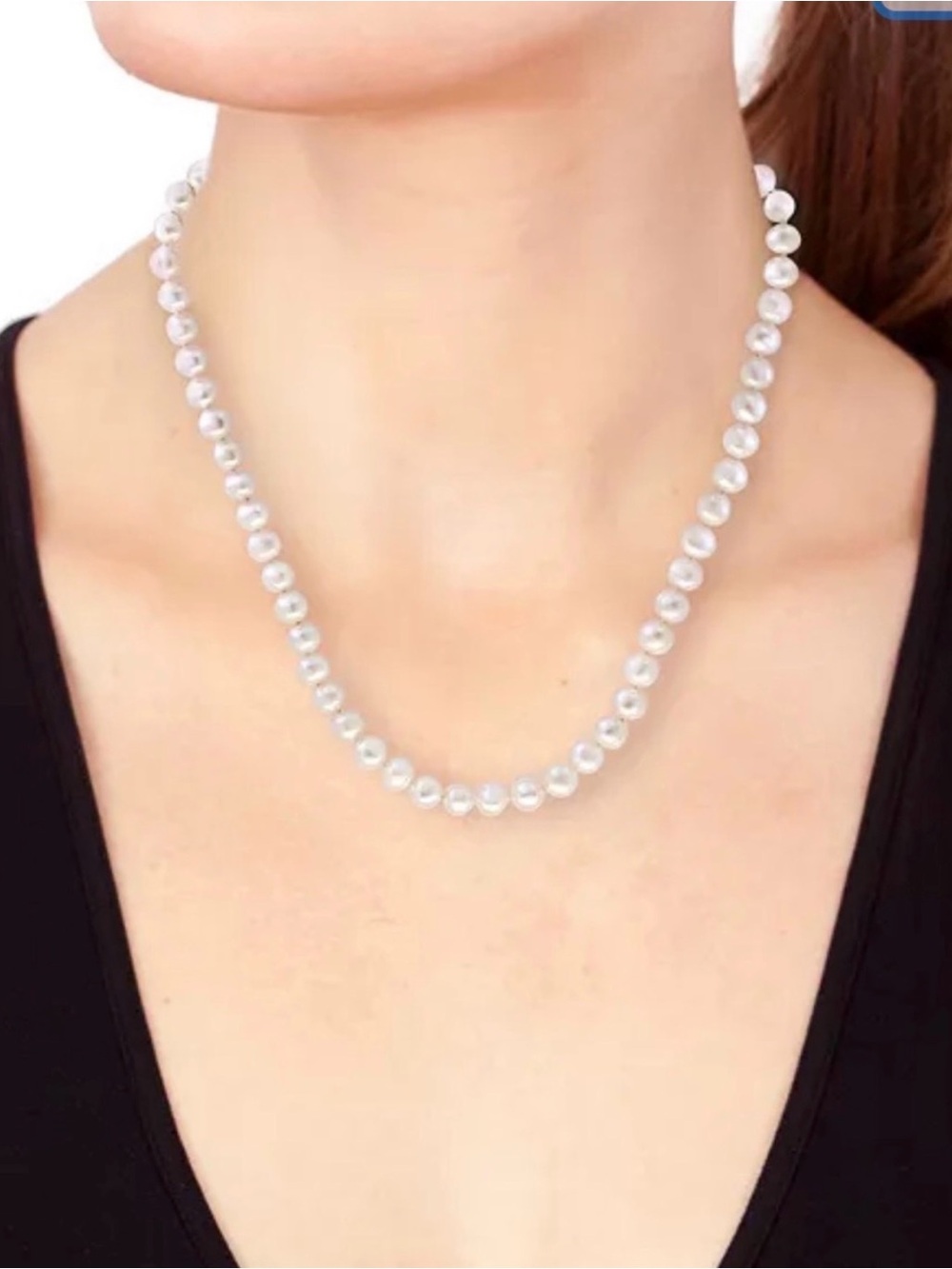 NWT EFFY Sterling Silver 7-8 mm
Freshwater Pearl Necklace 18in